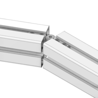41-200-1 MODULAR SOLUTIONS ALUMINUM HINGE MITER CONNECTOR - SCISSOR MITER CONNECTOR NO DRILLING